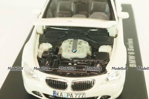 BMW 645Ci Convertible (E64) 2003, white, 03511S, Kyosho 1:43