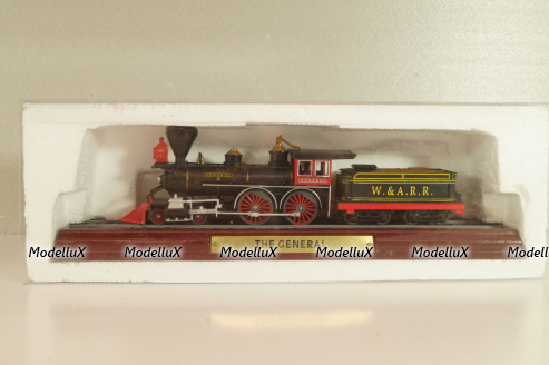 The General locomotive Western & Atlantic Railroad #3, black, 6115816, Atlas 1:87