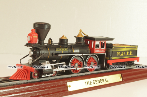 The General locomotive Western & Atlantic Railroad #3, black, 6115816, Atlas 1:87