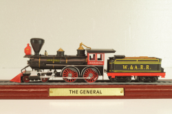The General locomotive Western & Atlantic Railroad #3, black, 6115816, Atlas 1:87