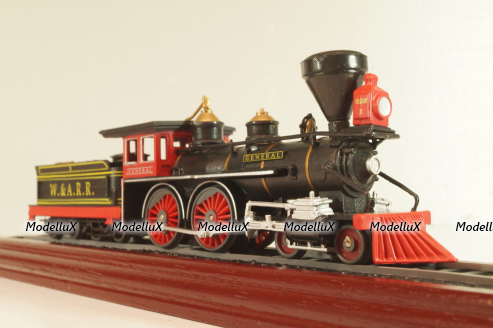 The General locomotive Western & Atlantic Railroad #3, black, 6115816, Atlas 1:87