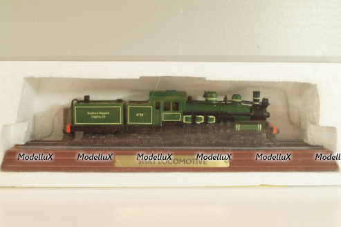 Shay #38 locomotive 1908, green, 6115821, Atlas 1:87