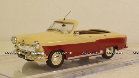 Газ-21 Волга кабриолет бежево/бордовый, Алник43 1:43