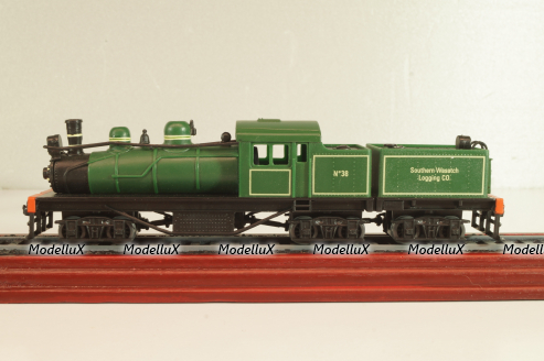 Shay #38 locomotive 1908, green, 6115821, Atlas 1:87