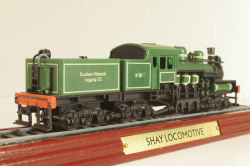 Shay #38 locomotive 1908, green, 6115821, Atlas 1:87