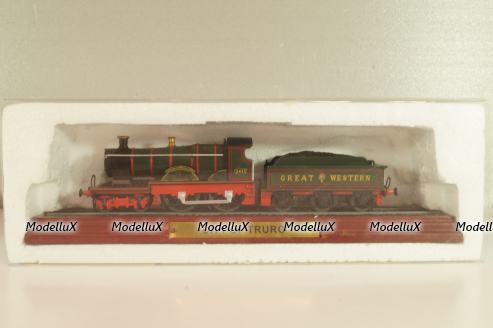 GWR 3700 Class 3440 City of Truro locomotive 1903, green, 6115833, Atlas 1:87