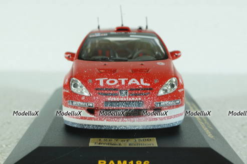 Peugeot 307 WRC Winner Rallye Finnland 2004 Grönholm/Rautiainen, RAM186, IXO 1:43