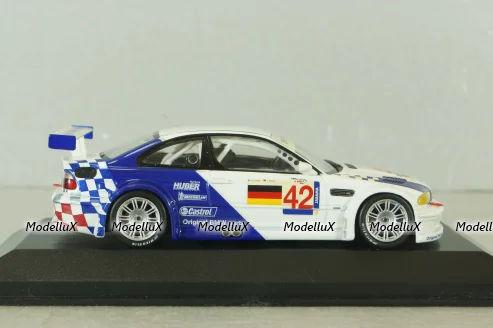 BMW M3 GTR (E46) #42 ELMS Jarama 2001, white, 400012192, Minichamps 1:43