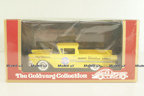 Ford Ranchero "Braniff Airways" 1958, yellow, L.E. 125 pcs, GC-BI-002, Goldvarg 1:43