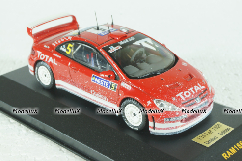Peugeot 307 WRC Winner Rallye Finnland 2004 Grönholm/Rautiainen, RAM186, IXO 1:43
