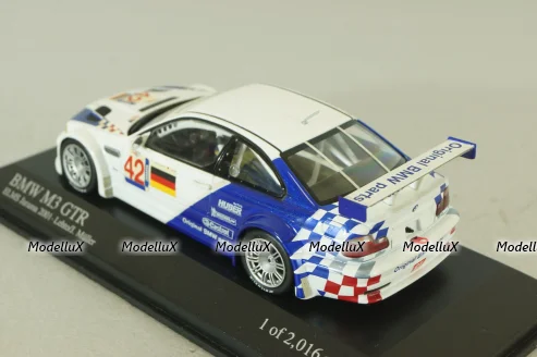 BMW M3 GTR (E46) #42 ELMS Jarama 2001, white, 400012192, Minichamps 1:43