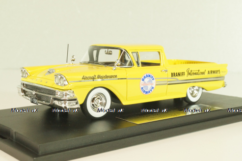 Ford Ranchero "Braniff Airways" 1958, yellow, L.E. 125 pcs, GC-BI-002, Goldvarg 1:43