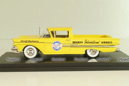 Ford Ranchero "Braniff Airways" 1958, yellow, L.E. 125 pcs, GC-BI-002, Goldvarg 1:43
