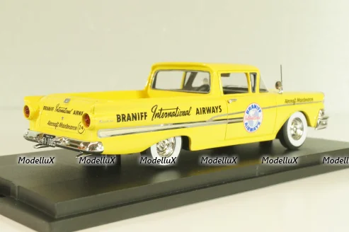 Ford Ranchero "Braniff Airways" 1958, yellow, L.E. 125 pcs, GC-BI-002, Goldvarg 1:43