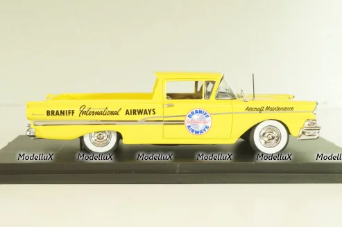 Ford Ranchero "Braniff Airways" 1958, yellow, L.E. 125 pcs, GC-BI-002, Goldvarg 1:43