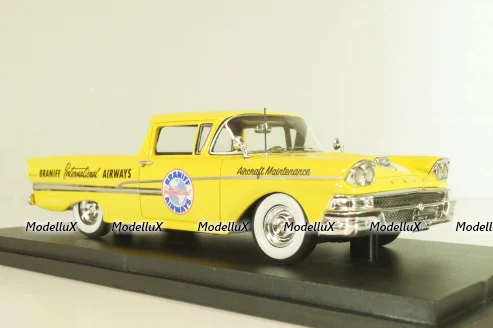 Ford Ranchero "Braniff Airways" 1958, yellow, L.E. 125 pcs, GC-BI-002, Goldvarg 1:43