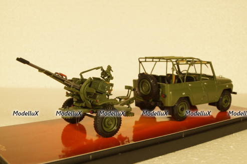 Уаз-469А с зениткой ЗУ-23-2, TruckTyr 1:43
