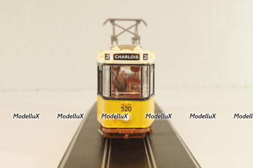 RET Serie 471–570 (Allan/Beijnes/Werkspoor) 1931, tram, yellow/white, Trains of the World, Atlas 1:87