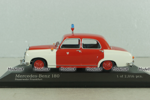 Mercedes 180 A Ponton (W180) fire engine 1956, 430033190, Minichamps 1:43 уценка!