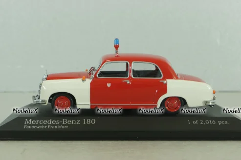 Mercedes 180 A Ponton (W180) fire engine 1956, 430033190, Minichamps 1:43 уценка!