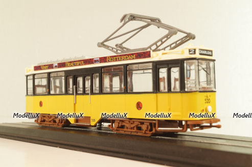 RET Serie 471–570 (Allan/Beijnes/Werkspoor) 1931, tram, yellow/white, Trains of the World, Atlas 1:87