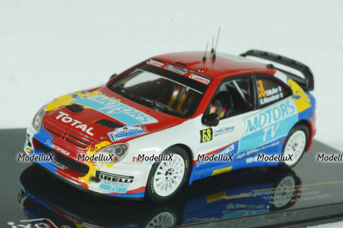 Citroen Xsara WRC Rallye Frankreich 2010 St.Nr.68 Muller/Mondesir, RAM446, IXO 1:43