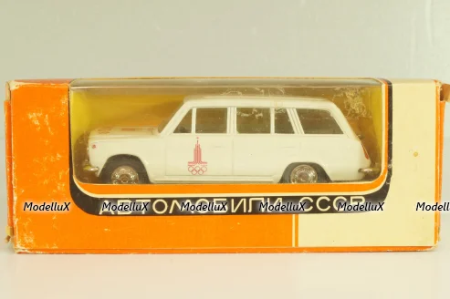 Ваз-2102 А11, бело-серый, Олимпиада 80,  апрель 19..г., Тантал/Радон 1:43