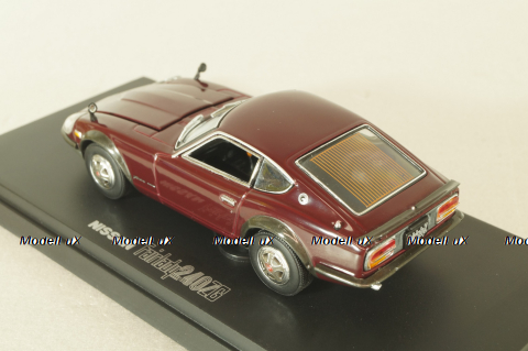 Nissan Fairlady 240 ZG 1971, maroon, 03162MM, Kyosho 1:43