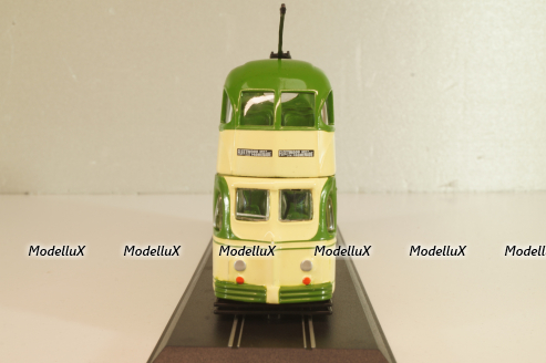 Blackpool Balloon Tram 1960, green/beige, 4648101, Atlas 1:87