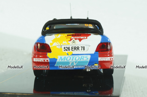 Citroen Xsara WRC Rallye Frankreich 2010 St.Nr.68 Muller/Mondesir, RAM446, IXO 1:43