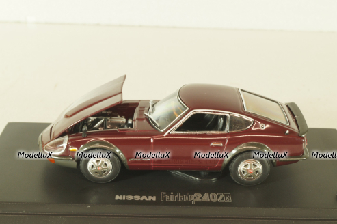 Nissan Fairlady 240 ZG 1971, maroon, 03162MM, Kyosho 1:43