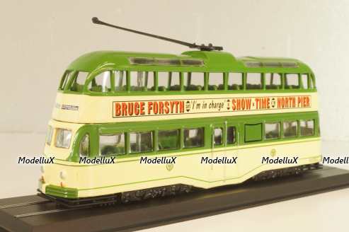 Blackpool Balloon Tram 1960, green/beige, 4648101, Atlas 1:87