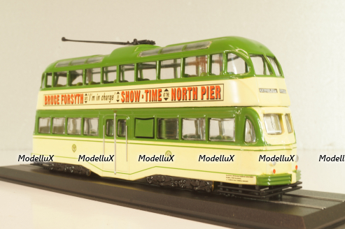 Blackpool Balloon Tram 1960, green/beige, 4648101, Atlas 1:87