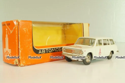 Ваз-2102 А11, бело-серый, Олимпиада 80,  апрель 19..г., Тантал/Радон 1:43