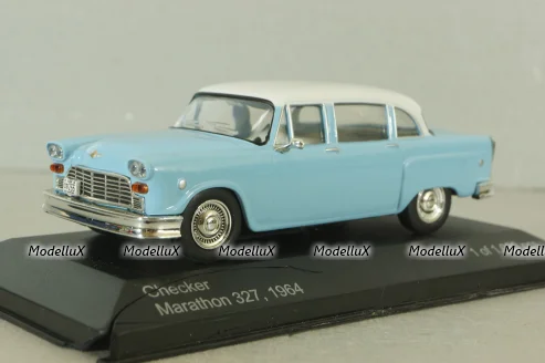 Checker Marathon 327 1964, blue, Whitebox 1:43