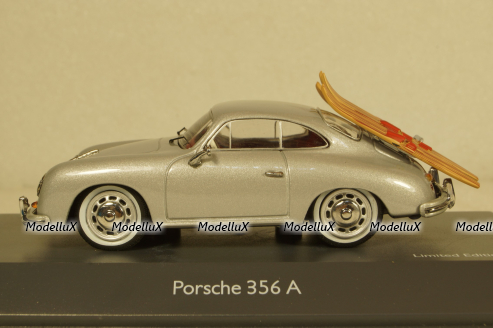 Porsche 356 A Wasserski silver, Schuco 1:43