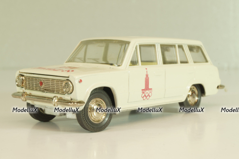 Ваз-2102 А11, бело-серый, Олимпиада 80,  апрель 19..г., Тантал/Радон 1:43