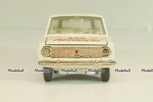 Ваз-2102 А11, бело-серый, Олимпиада 80,  апрель 19..г., Тантал/Радон 1:43