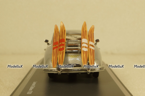 Porsche 356 A Wasserski silver, Schuco 1:43