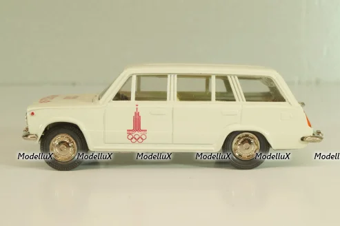 Ваз-2102 А11, бело-серый, Олимпиада 80,  апрель 19..г., Тантал/Радон 1:43