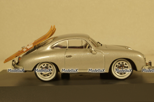 Porsche 356 A Wasserski silver, Schuco 1:43
