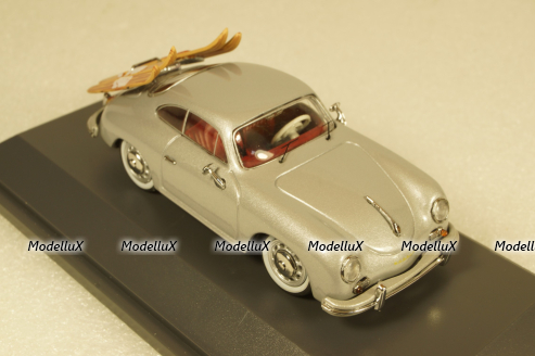Porsche 356 A Wasserski silver, Schuco 1:43