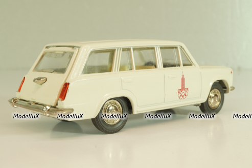 Ваз-2102 А11, бело-серый, Олимпиада 80,  апрель 19..г., Тантал/Радон 1:43