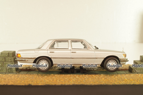 Mercedes-Benz 450 SEL (W116) 1974, from movie "For your eyes only" 1981, silver, James Bond Modellauto Collection #120, Altaya 1:43