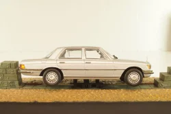 Mercedes-Benz 450 SEL (W116) 1974, from movie "For your eyes only" 1981, silver, James Bond Modellauto Collection #120, Altaya 1:43