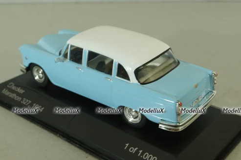 Checker Marathon 327 1964, blue, Whitebox 1:43