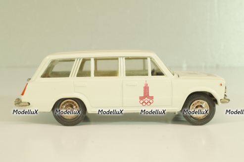 Ваз-2102 А11, бело-серый, Олимпиада 80,  апрель 19..г., Тантал/Радон 1:43