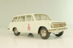 Ваз-2102 А11, бело-серый, Олимпиада 80,  апрель 19..г., Тантал/Радон 1:43