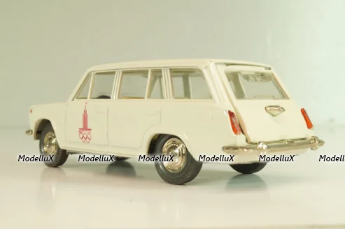 Ваз-2102 А11, бело-серый, Олимпиада 80,  апрель 19..г., Тантал/Радон 1:43