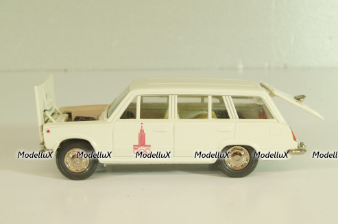 Ваз-2102 А11, бело-серый, Олимпиада 80,  апрель 19..г., Тантал/Радон 1:43